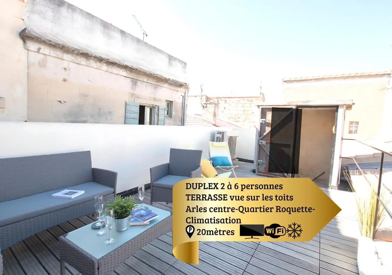 Duplex Liberte-Grande Terrasse-Clim-Quartier Roquette Lejlighed Arles